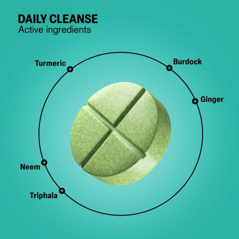Daily Cleanse Tablets - Burdock, Ginger, Neem, Triphala, Turmeric - Thumbnail 5