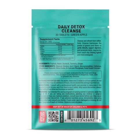 Daily Cleanse Tablets - Burdock, Ginger, Neem, Triphala, Turmeric - Thumbnail 8