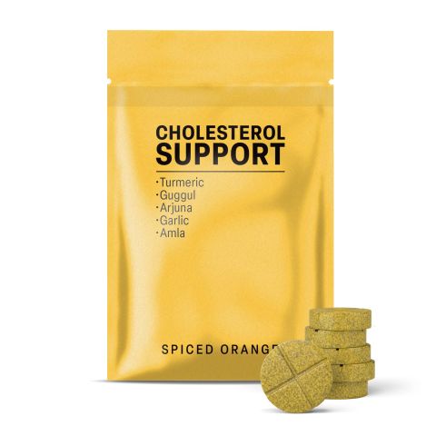 Cholesterol Support Tablets - Amla, Arjuna, Garlic, Guggul, Turmeric - Thumbnail 2