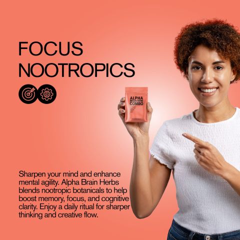 Alpha Brain Herb Combo Tablets - Bacopa, Gotu, Green Tea, L-Theanine, Panax - Thumbnail 6