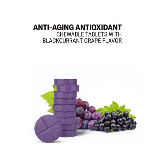 Anti-Aging Antioxidant Tablets - Amla, Green Tea, Pomegranate, Resveratrol, Turmeric - Thumbnail 4