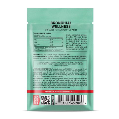Bronchial Wellness Tablets - Amla, Ginger, Licorice, Long Pepper, Tulsi - Thumbnail 8