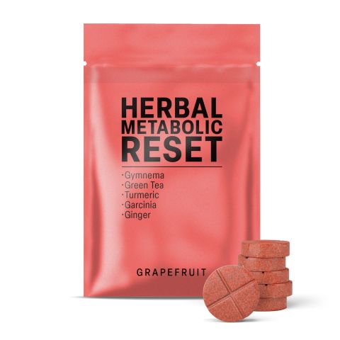 Herbal Metabolic Reset Tablets - Garcinia, Ginger, Green Tea, Gymnema, Turmeric - Thumbnail 2
