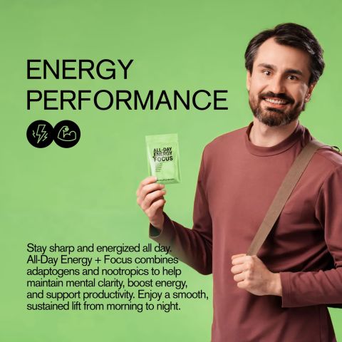 All-Day Energy + Focus Tablets - Bacopa, Gotu Kola, Green Tea, Panax, Rhodiola - Thumbnail 6