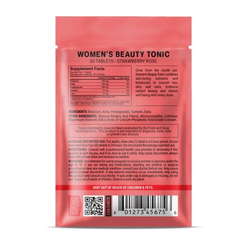 Women's Beauty Tonic Tablets - Amla, Gotu, Pomegranate, Shatavari, Turmeric - Thumbnail 8