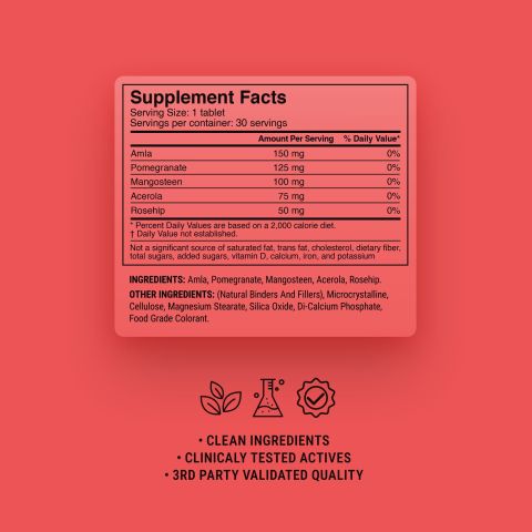 Women's Beauty Tonic Tablets - Amla, Gotu, Pomegranate, Shatavari, Turmeric - Thumbnail 9