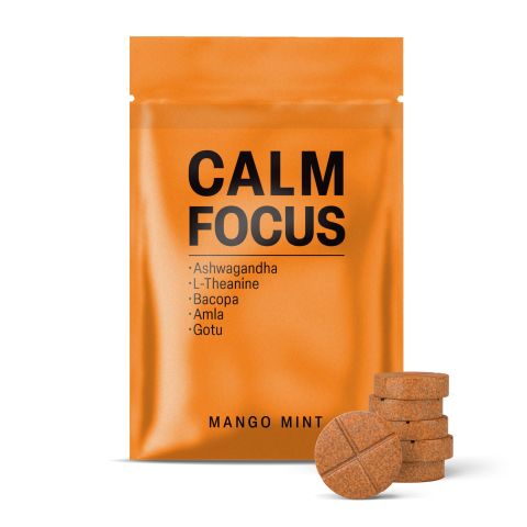 Calm Focus Tablets - Amla, Ashwagandha, Bacopa, Gotu, L-Theanine - Thumbnail 2
