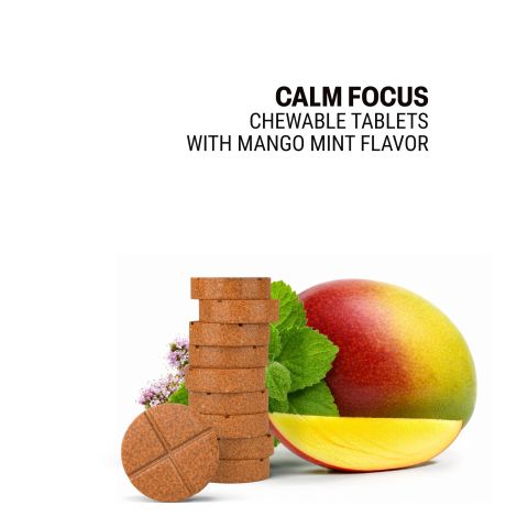 Calm Focus Tablets - Amla, Ashwagandha, Bacopa, Gotu, L-Theanine - Thumbnail 4