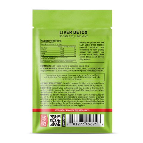 Liver Detox Tablets - Amla, Dandelion, Ginger, Milk Thistle, Turmeric - Thumbnail 8