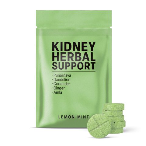 Kidney Herbal Support Tablets - Amla, Coriander, Dandelion, Ginger, Punarnava - Thumbnail 2