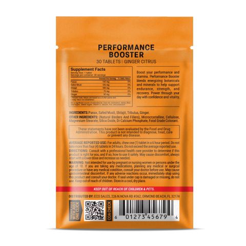 Performance Booster Tablets - Ginger, Panax, Safed Musli, Shilajit, Tribulus - Thumbnail 8