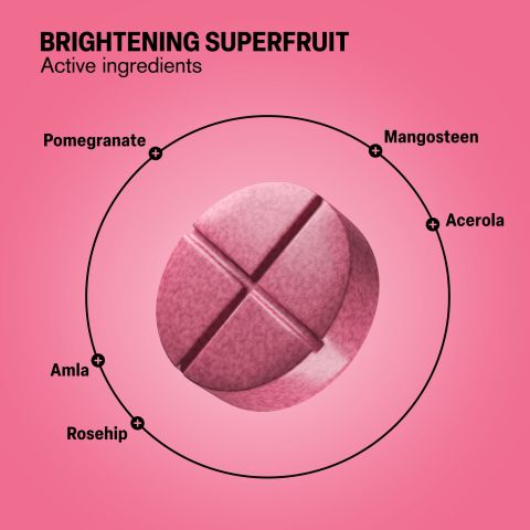 Skin Brightening SuperFruit Tablets - Acerola, Amla, Mangosteen, Pomegranate, Rosehip - Thumbnail 5