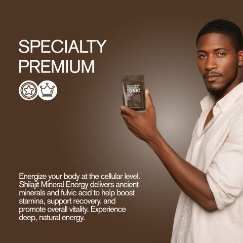 Shilajit Mineral Energy Tablets - Amla, Ashwagandha, Astragalus, Panax, Shilajit - Thumbnail 6