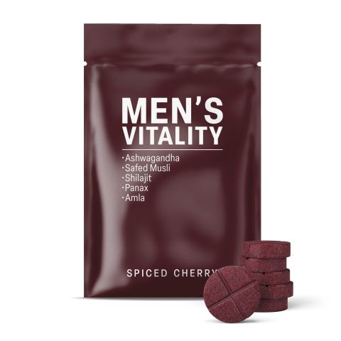 Men's Vitality Tablets - Amla, Ashwagandha, Panax, Safed Musli, Shilajit - Thumbnail 2