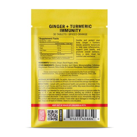 Ginger + Turmeric Tablets - Amla, Black Pepper, Ginger, Turmeric - Thumbnail 8