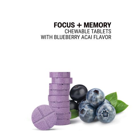 Focus + Memory Tablets - Amla, Bacopa, Gotu Kola, Green Tea, Panax - Thumbnail 4