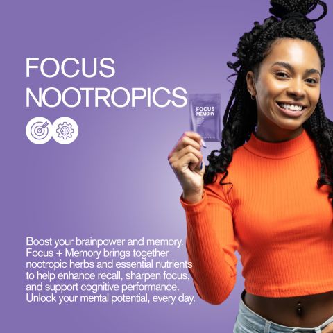 Focus + Memory Tablets - Amla, Bacopa, Gotu Kola, Green Tea, Panax - Thumbnail 6