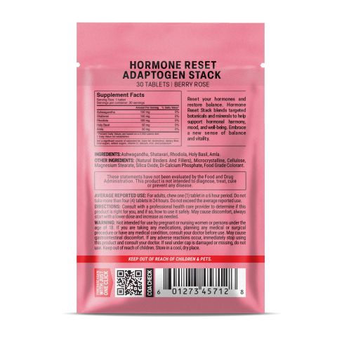 Hormone Reset Stack Tablets - Amla, Ashwagandha, Holy Basil, Rhodiola, Shatavari - Thumbnail 8
