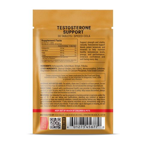 Testosterone Support Tablets - Ashwagandha, Safed Musli, Shilajit, Tribulus - Thumbnail 8