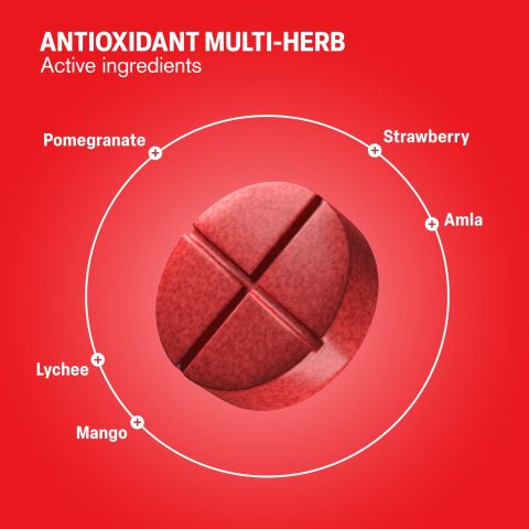 Antioxidant Multi-Herb Tablets - Amla, Mangosteen, Pomegratane, Strawberry - Thumbnail 5