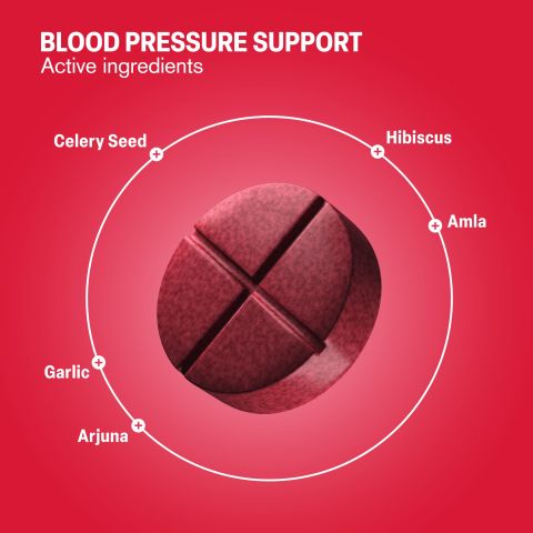 Blood Pressure Support Tablets - Amla, Arjuna, Celery Seed, Garlic, Hibiscus - Thumbnail 5