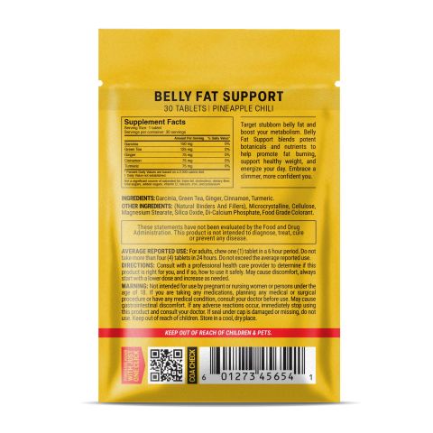 Belly Fat Support Tablets - Amla, Ashwagandha, Ginger, L-Theanine, Tulsi - Thumbnail 8