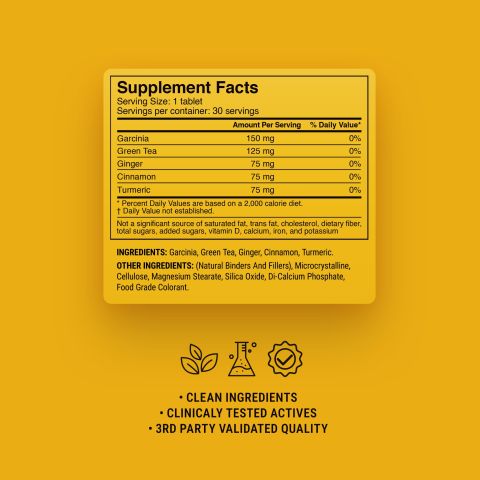 Belly Fat Support Tablets - Amla, Ashwagandha, Ginger, L-Theanine, Tulsi - Thumbnail 9