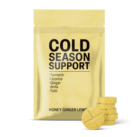 Cold Season Support Tablets - Amla, Ginger, Licorice, Tulsi, Turmeric - Thumbnail 2