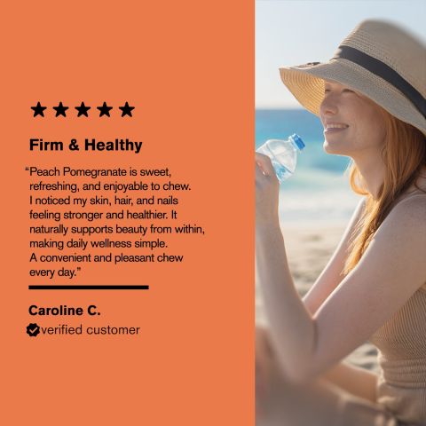 Collagen Support Herbs Tablets - Amla, Bamboo Silica, Gotu, Pomegranate, Turmeric - Thumbnail 7