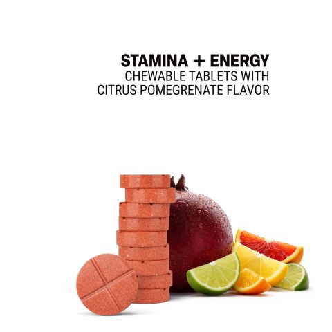 500mg - Stamina + Energy - Citrus Pomegranate - Mood Tablets - Thumbnail 4