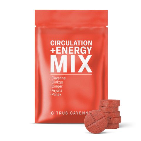 Circulation + Energy Tablets - Arjuna, Cayenne, Ginger, Ginkgo, Panax - Thumbnail 2