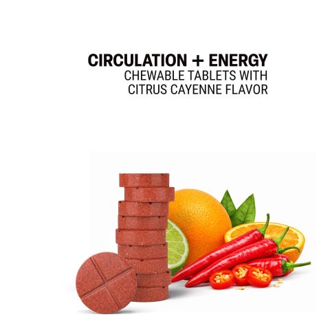 Circulation + Energy Tablets - Arjuna, Cayenne, Ginger, Ginkgo, Panax - Thumbnail 4