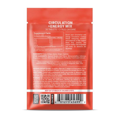 Circulation + Energy Tablets - Arjuna, Cayenne, Ginger, Ginkgo, Panax - Thumbnail 8
