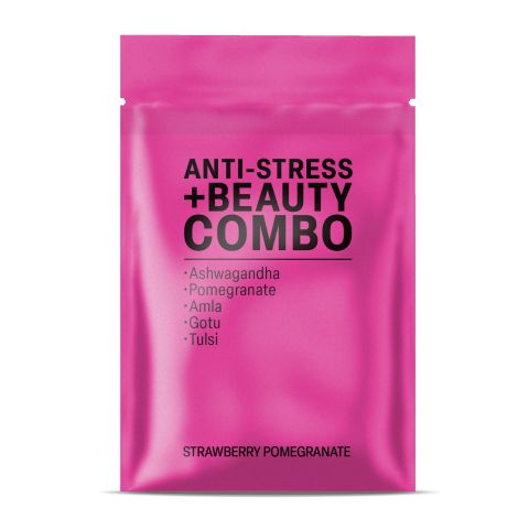 Stress + Beauty Combo Tablets - Amla, Ashwagandha, Gotu, Pomegranate, Tulsi - Thumbnail 3