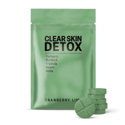 Clear Skin Detox Tablets - Amla, Burdock, Neem, Triphala, Turmeric - Thumbnail 2