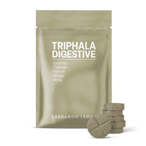 Triphala Digestive Tablets - Amla, Fennel, Ginger, Licorice, Triphala - Thumbnail 2
