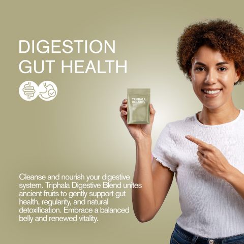 Triphala Digestive Tablets - Amla, Fennel, Ginger, Licorice, Triphala - Thumbnail 6