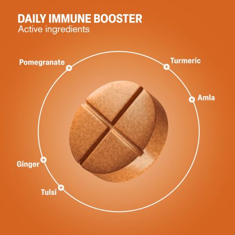 Daily Immune Booster Tablets - Amla, Ginger, Pomegranate, Tulsi, Turmeric - Thumbnail 5