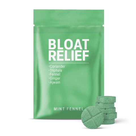 Bloat Relief Tablets - Ajwain, Coriander, Fennel, Ginger, Triphala - Thumbnail 2