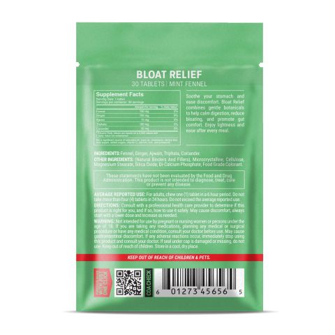 Bloat Relief Tablets - Ajwain, Coriander, Fennel, Ginger, Triphala - Thumbnail 8