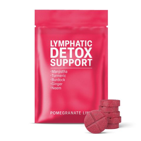Lymphatic Detox Support Tablets - Burdock, Ginger, Manjustha, Neem, Turmeric - Thumbnail 2