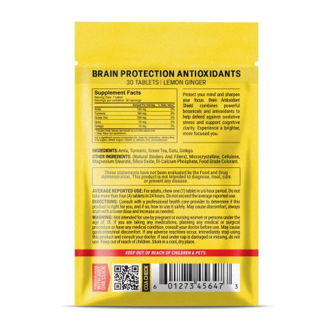 Brain Protection Antioxidants Tablets - Amla, Ginkgo, Gotu, Green Tea, Turmeric - Thumbnail 8