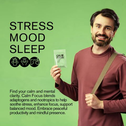 Calm Focus Tablets - Ashwagandha, Bacopa, Gotu Kola, Green Tea, L-Theanine - Thumbnail 6
