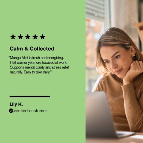 Calm Focus Tablets - Ashwagandha, Bacopa, Gotu Kola, Green Tea, L-Theanine - Thumbnail 7