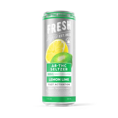300mg Lemon Lime THC Seltzer - D8 Nano - Fresh - Thumbnail 1