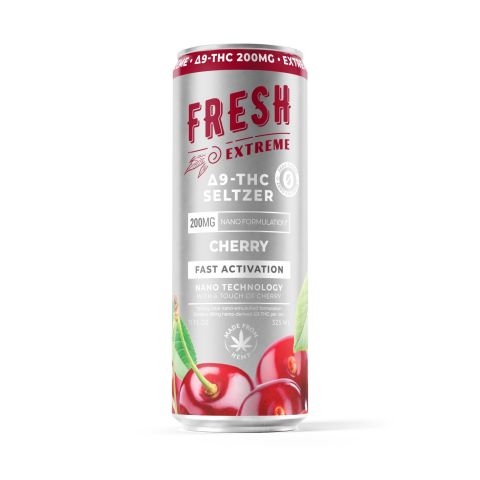 200mg Cherry THC Seltzer - D9 Nano - Fresh - Thumbnail 1