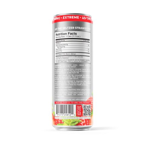 200mg Strawberry THC Seltzer - D9 Nano - Fresh - Thumbnail 7