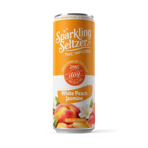 2mg White Peach Jasmine THC Seltzer - Delta 9 - Fresh - Thumbnail 2