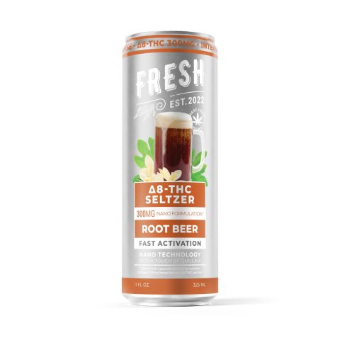 300mg Root Beer THC Seltzer - D8 Nano - Fresh - Thumbnail 1