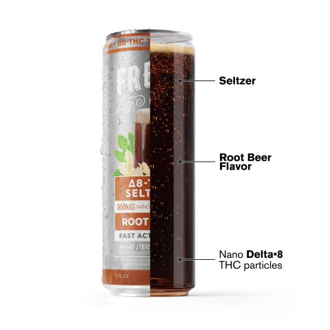 300mg Root Beer THC Seltzer - D8 Nano - Fresh - Thumbnail 3